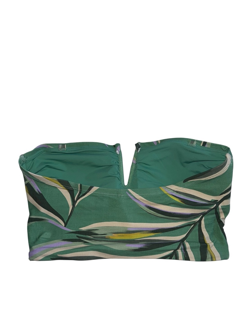 Mimi Flamingo Finn Midkini Green Swim Top Coastal Leaves 6 - Picture 4 of 7